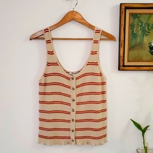 Madewell button-down tank top